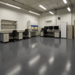 Research Facility Resin Floor JCE Custom Resin
